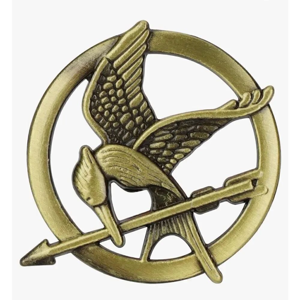 Katniss Everdeen Cosplay Prop Replica Mockingjay Pin Hunger Games Theme Pendant